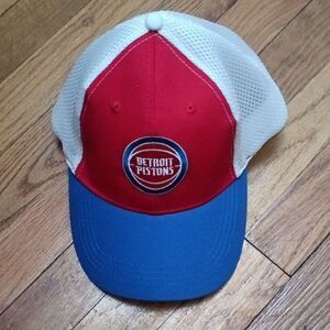 Detroit Pistons Red and Blue Cap
